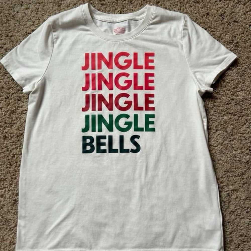Wondershop Red and White Festive Tee Short Sleeve